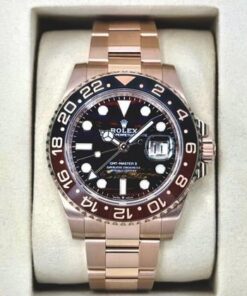 “Rootbeer”40mm 126715CHNR Rose Gold Tiger Iron Dial