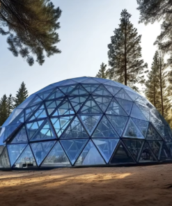 Geodesic Glass Dome Tent