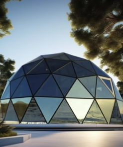 Transparent Glass Igloo Hotel Custom Home 6M Geodesic Dome