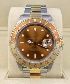 Eye of the Tiger Rootbeer Two Tone Brown Dial 18K Yellow Gold Steel 1997